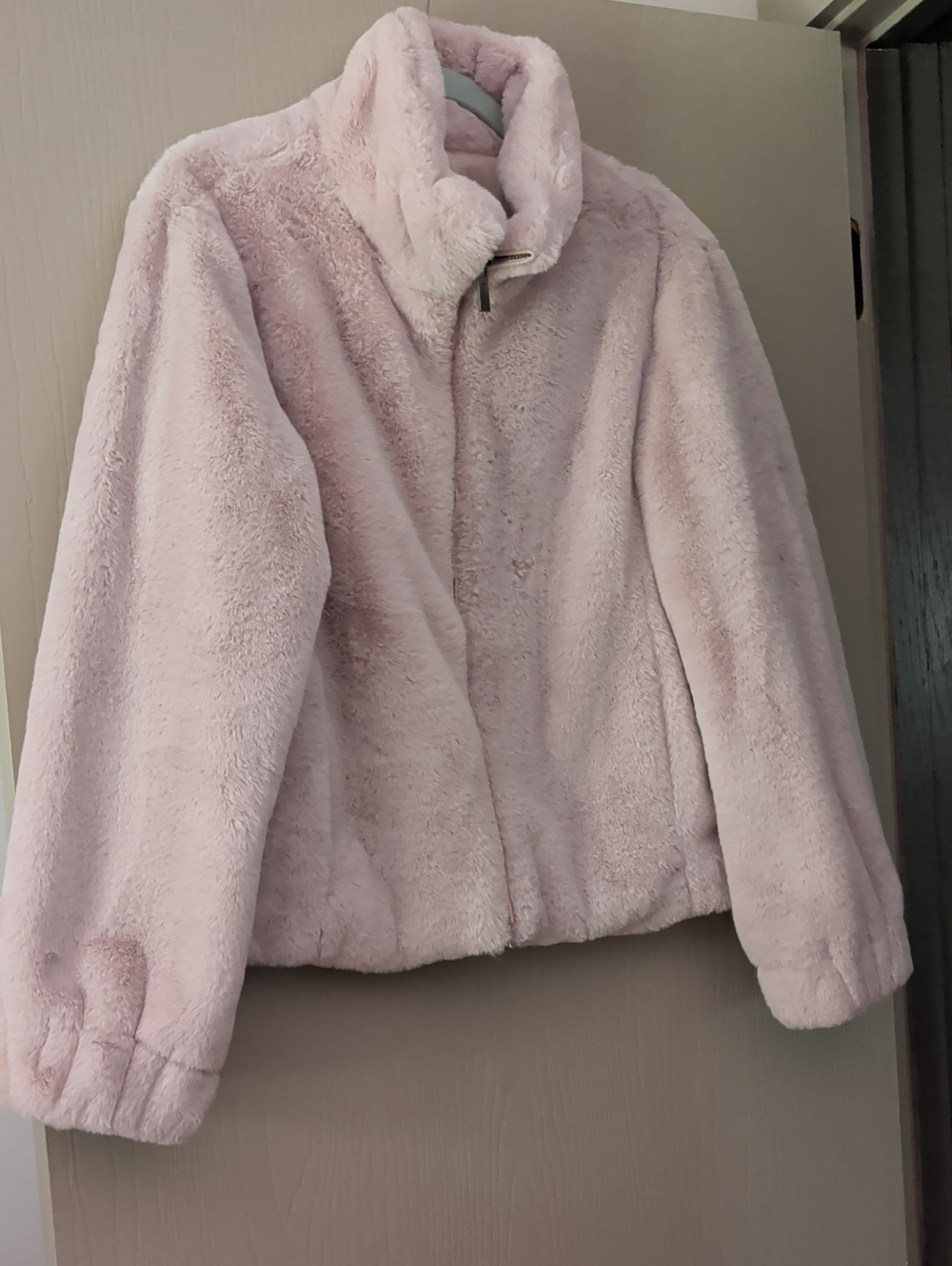 Sanctuary Cozy Plush Teddy Jacket in Light Pink